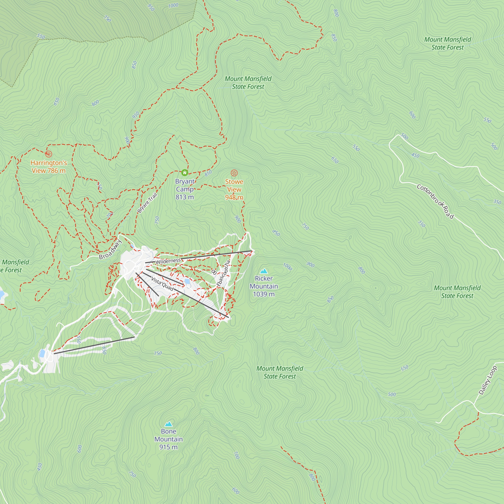 Wilderness Warming Hut map