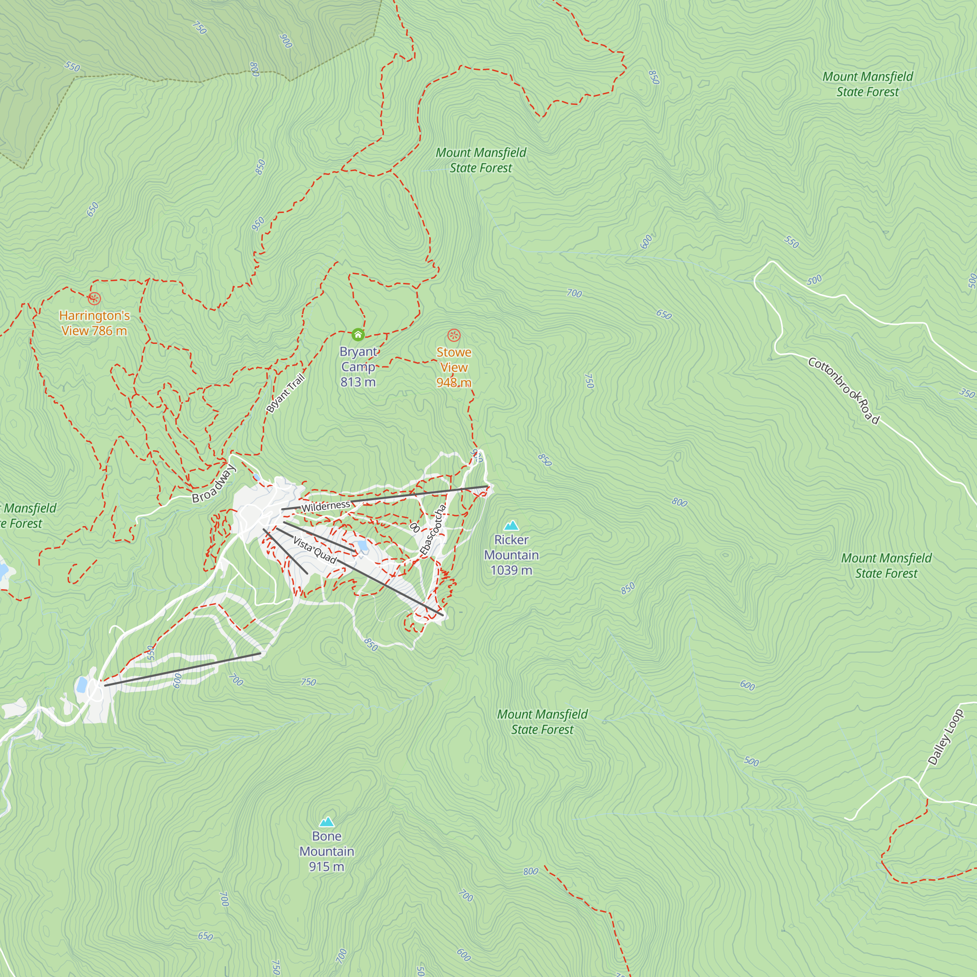 Wilderness Warming Hut map