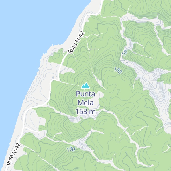Map of Punta Mela