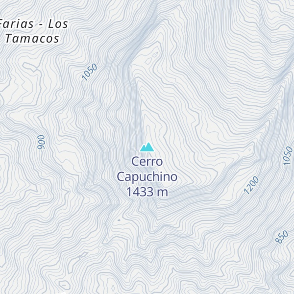 Map of Cerro Capuchino