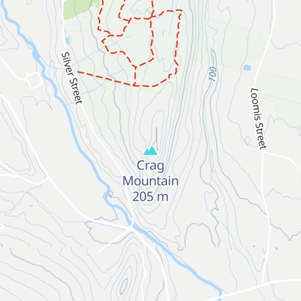 Map of Crag Mountain