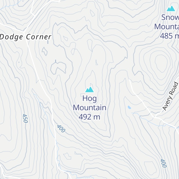 Map of Hog Mountain