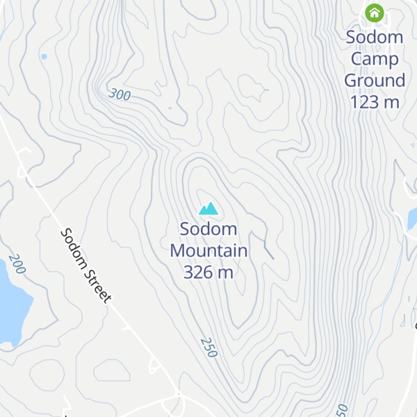 Map of Sodom Mountain