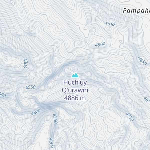 Map of Huch'uy Q'urawiri