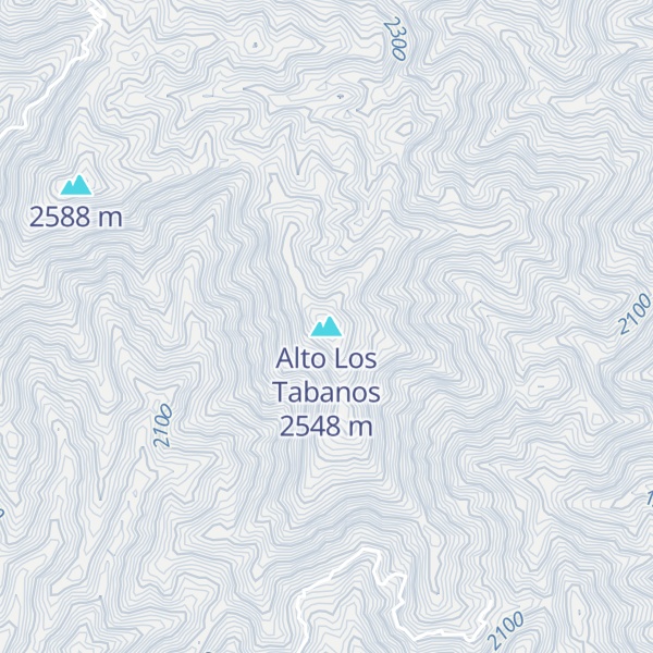 Map of Alto Los Tabanos