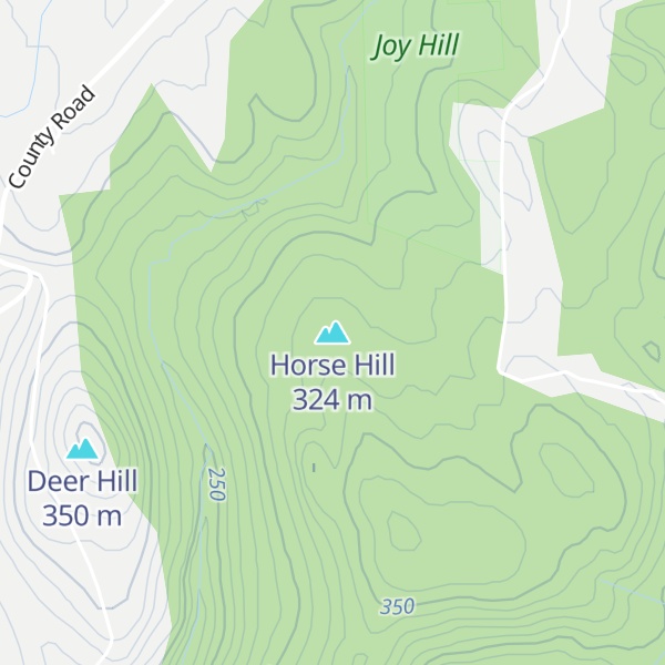 Map of Horse Hill
