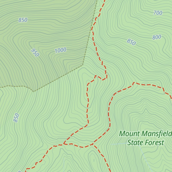 Map of Bolton Mountain