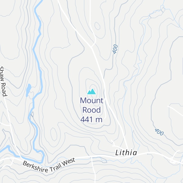 Map of Mount Rood