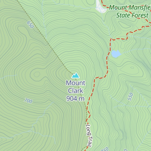 Map of Mount Clark