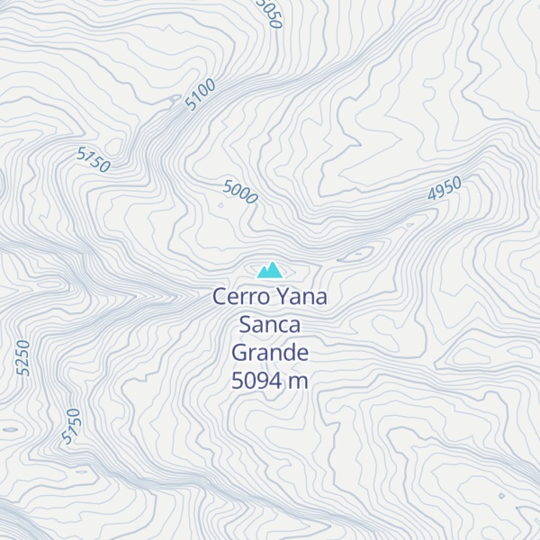 Map of Cerro Yana Sanca Grande