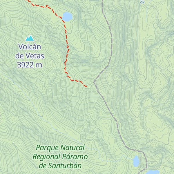 Map of Cerro Ruedas