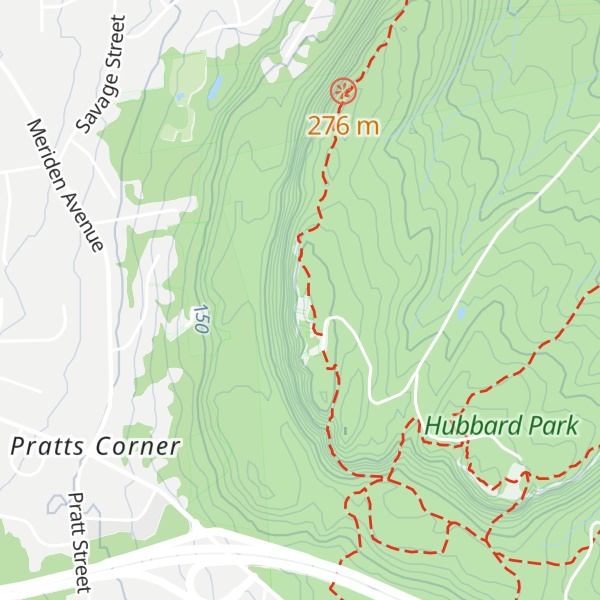 Map of West Peak