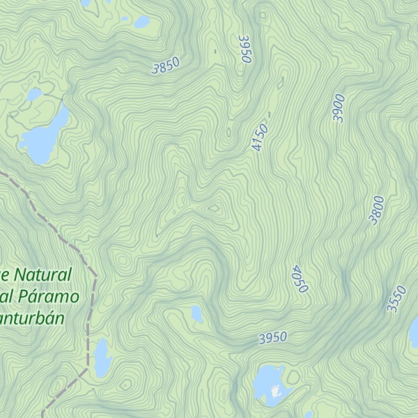 Map of Cerro de Santurbán