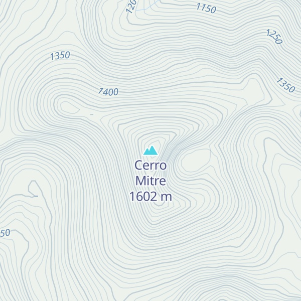 Map of Cerro Mitre