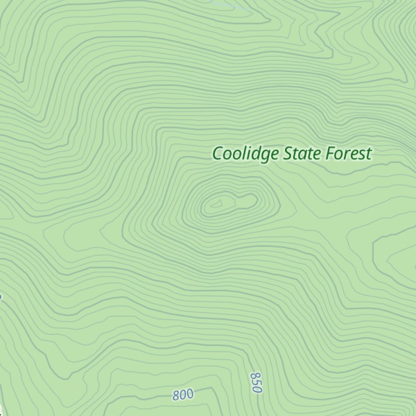 Map of Mendon Peak
