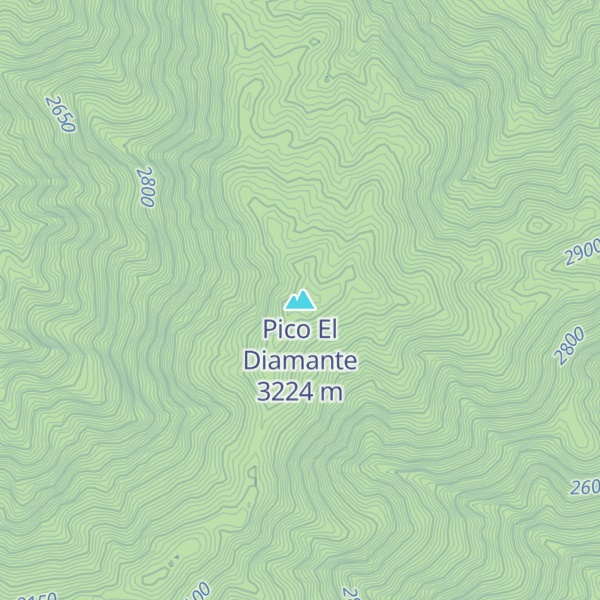 Map of Pico El Diamante