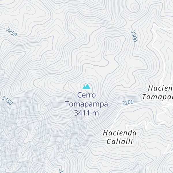Map of Cerro Tomapampa