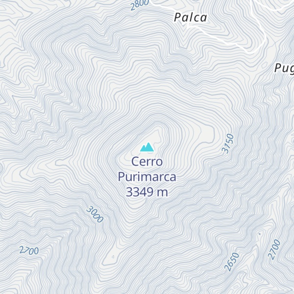 Map of Cerro Purimarca