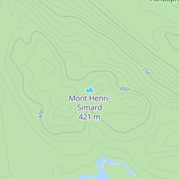 Map of Mont Henri-Simard