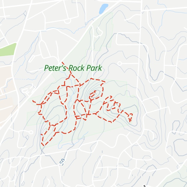 Map of Peter's Rock