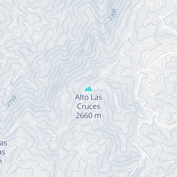 Map of Alto Las Cruces
