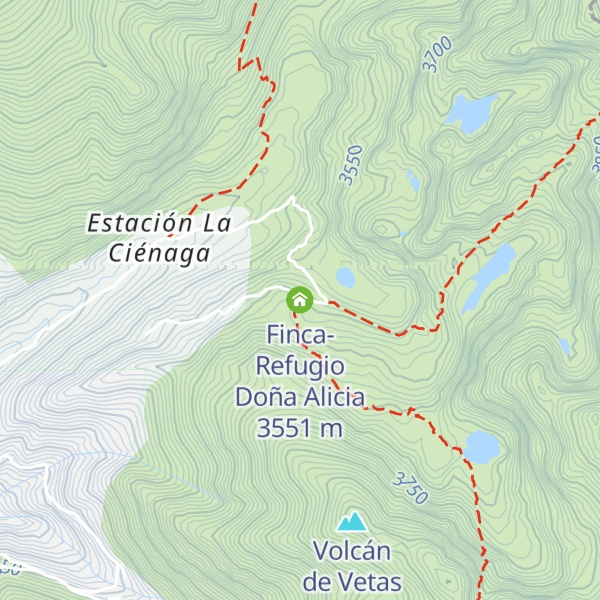 Map of Finca-Refugio Doña Alicia