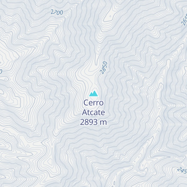 Map of Cerro Atcate