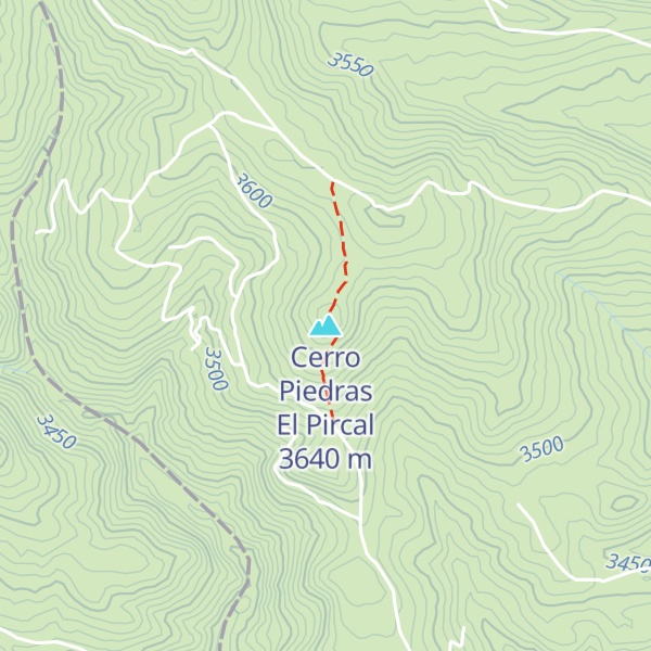 Map of Cerro Piedras El Pircal