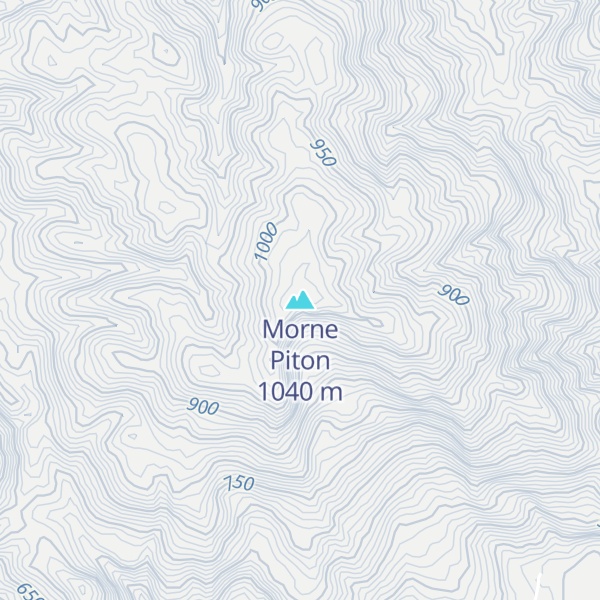 Map of Morne Piton