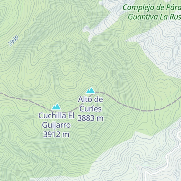 Map of Alto de Curíes