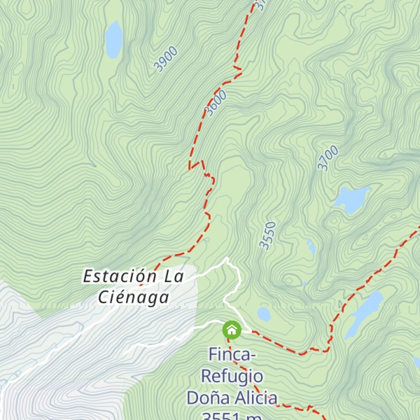 Map of Casa Guardaparques