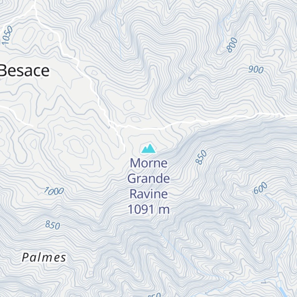 Map of Morne Grande Ravine