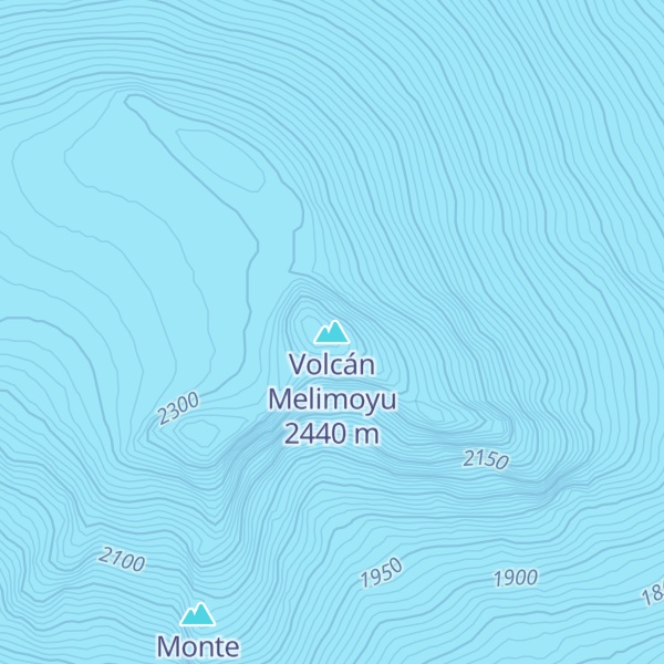 Map of Volcán Melimoyu