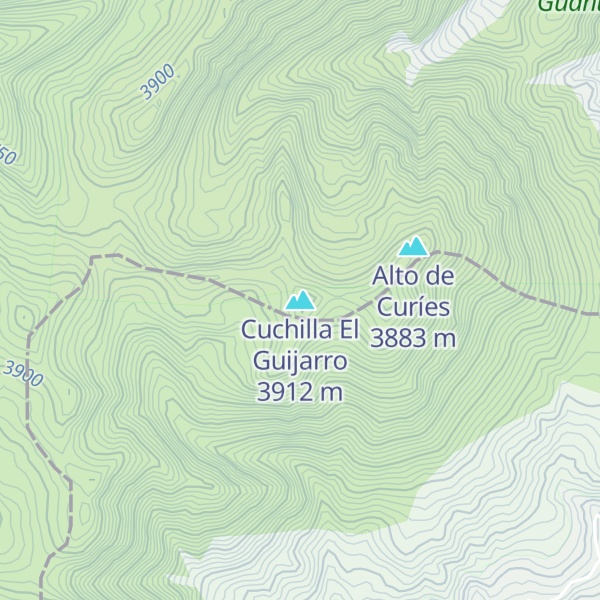 Map of Cuchilla El Guijarro