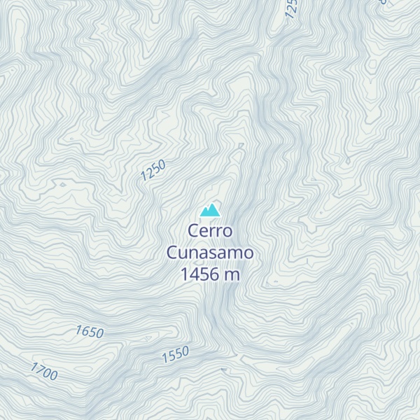 Map of Cerro Cunasamo