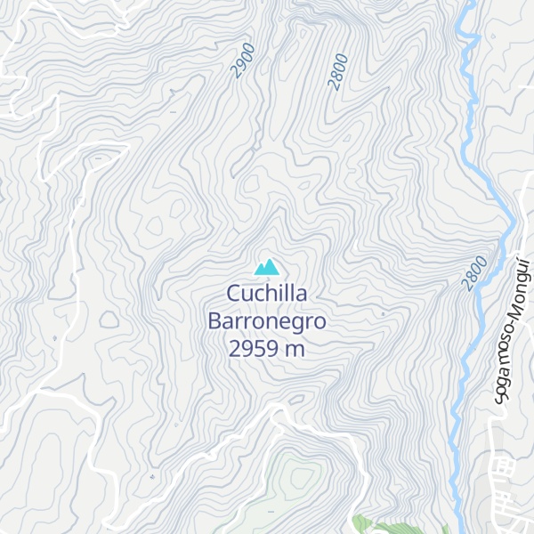 Map of Cuchilla Barronegro