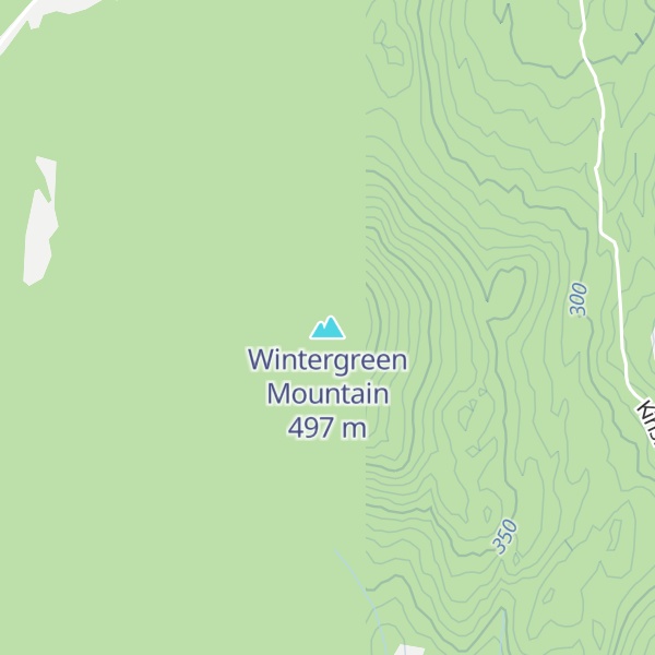 Map of Wintergreen Mountain