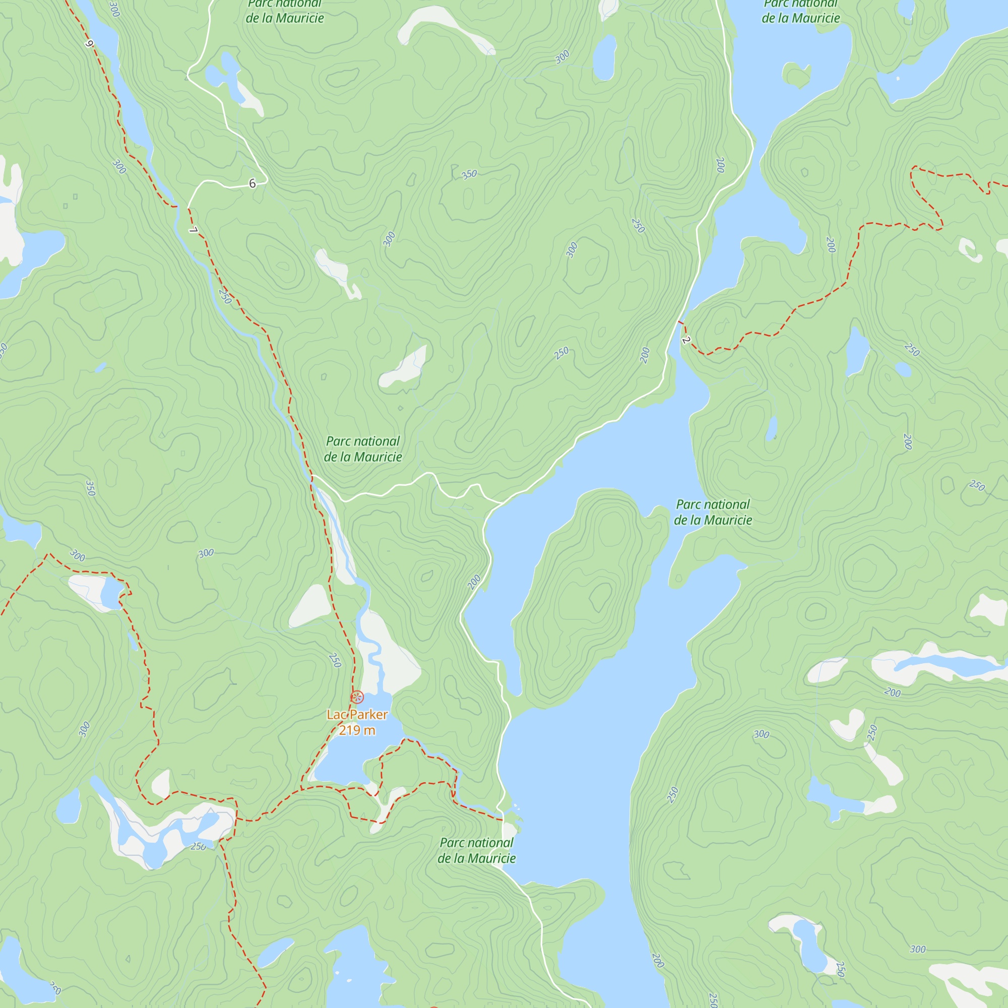 Halte La Pêche map