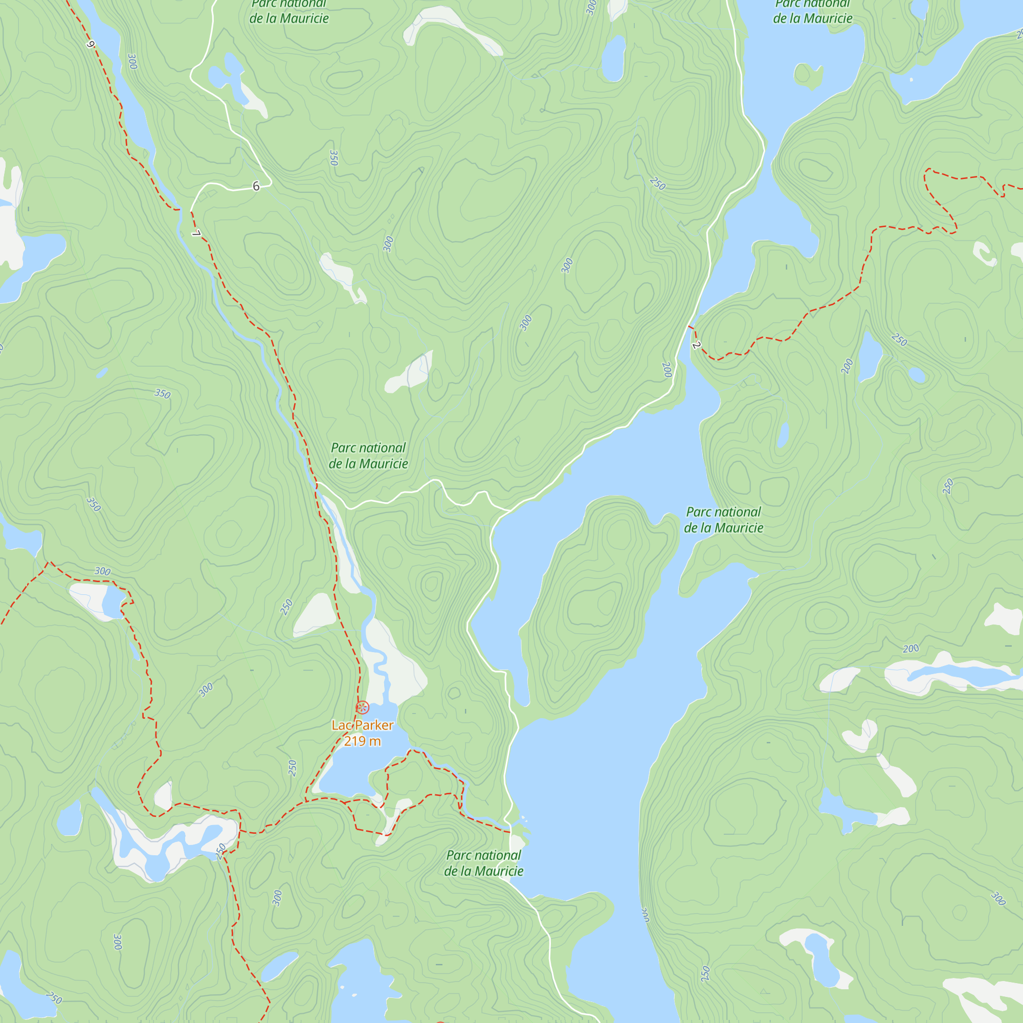 Halte La Pêche map
