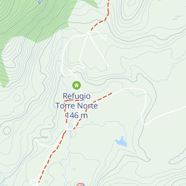 Map of Refugio Torre Norte
