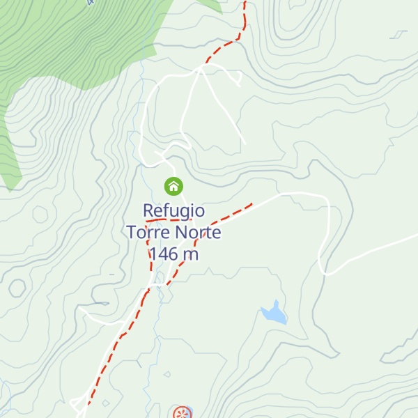Map of Refugio Torre Central