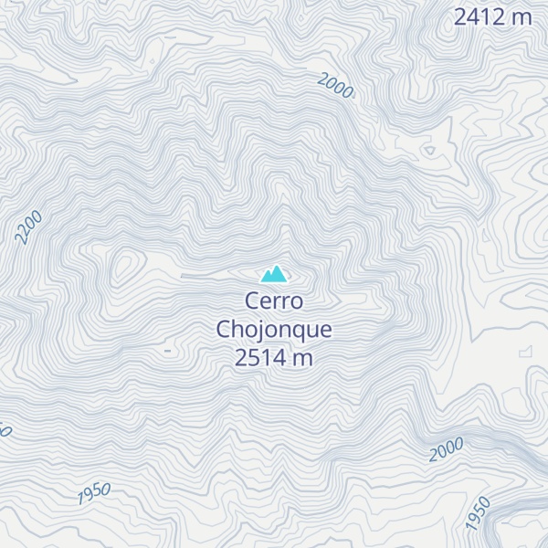 Map of Cerro Chojonque