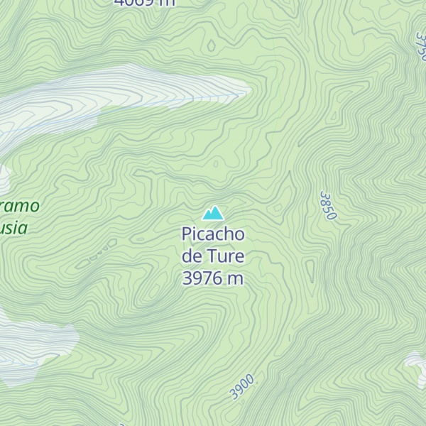 Map of Picacho de Ture