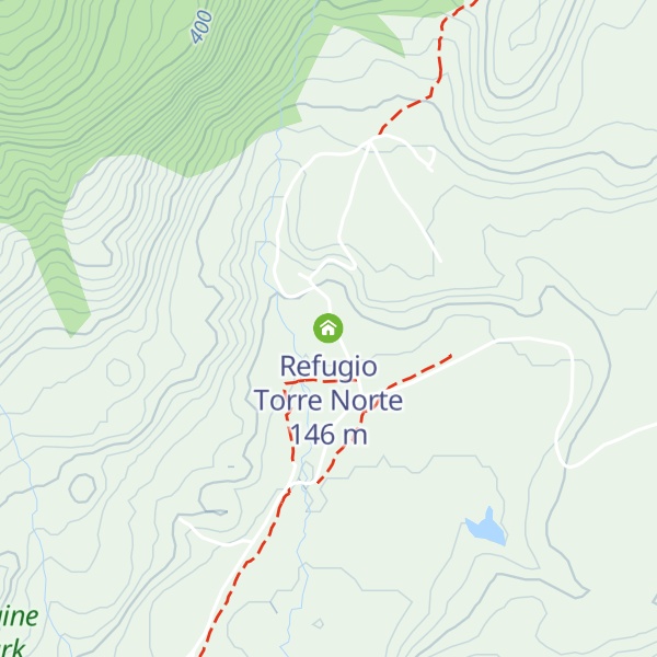 Map of Refugio Torre Norte