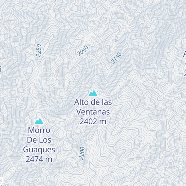 Map of Alto de las Ventanas