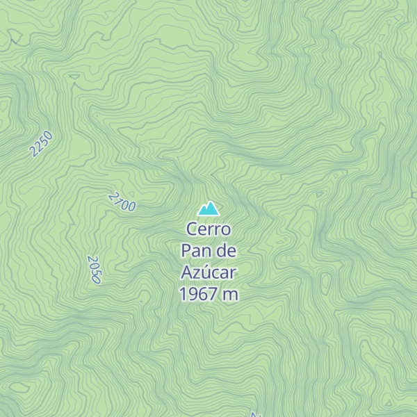 Map of Cerro Pan de Azúcar