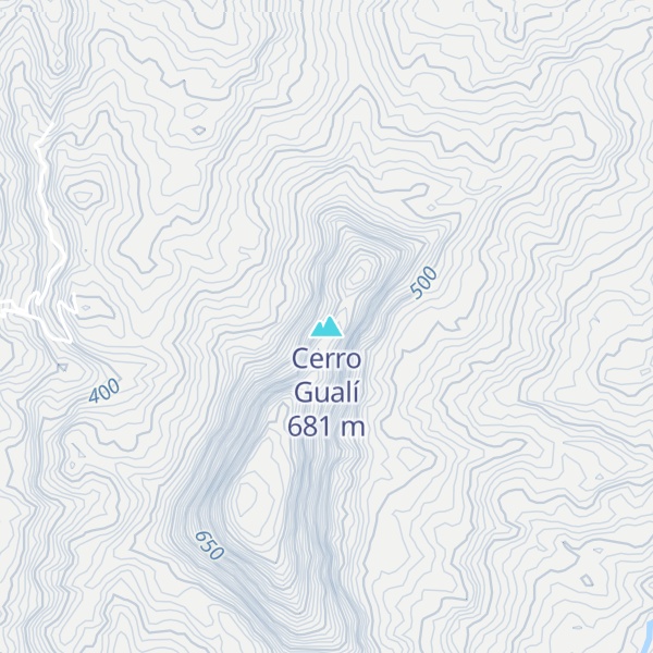 Map of Cerro Gualí