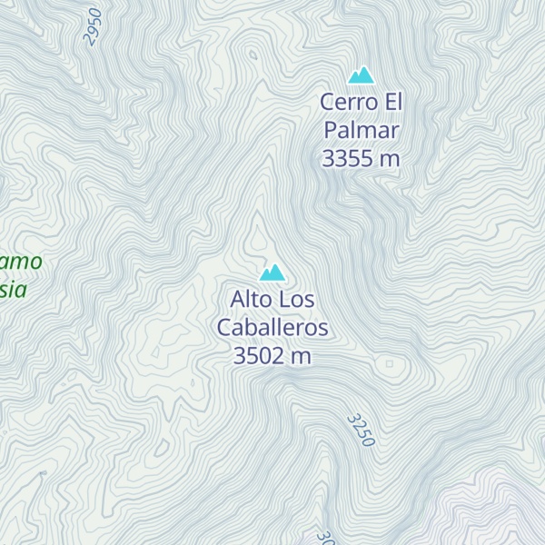 Map of Alto Los Caballeros