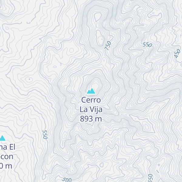 Map of Cerro La Vija
