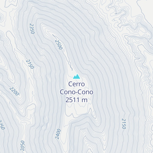 Map of Cerro Cono-Cono